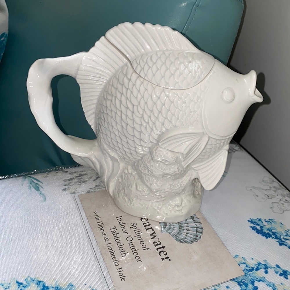 Ceramic fish pitcher